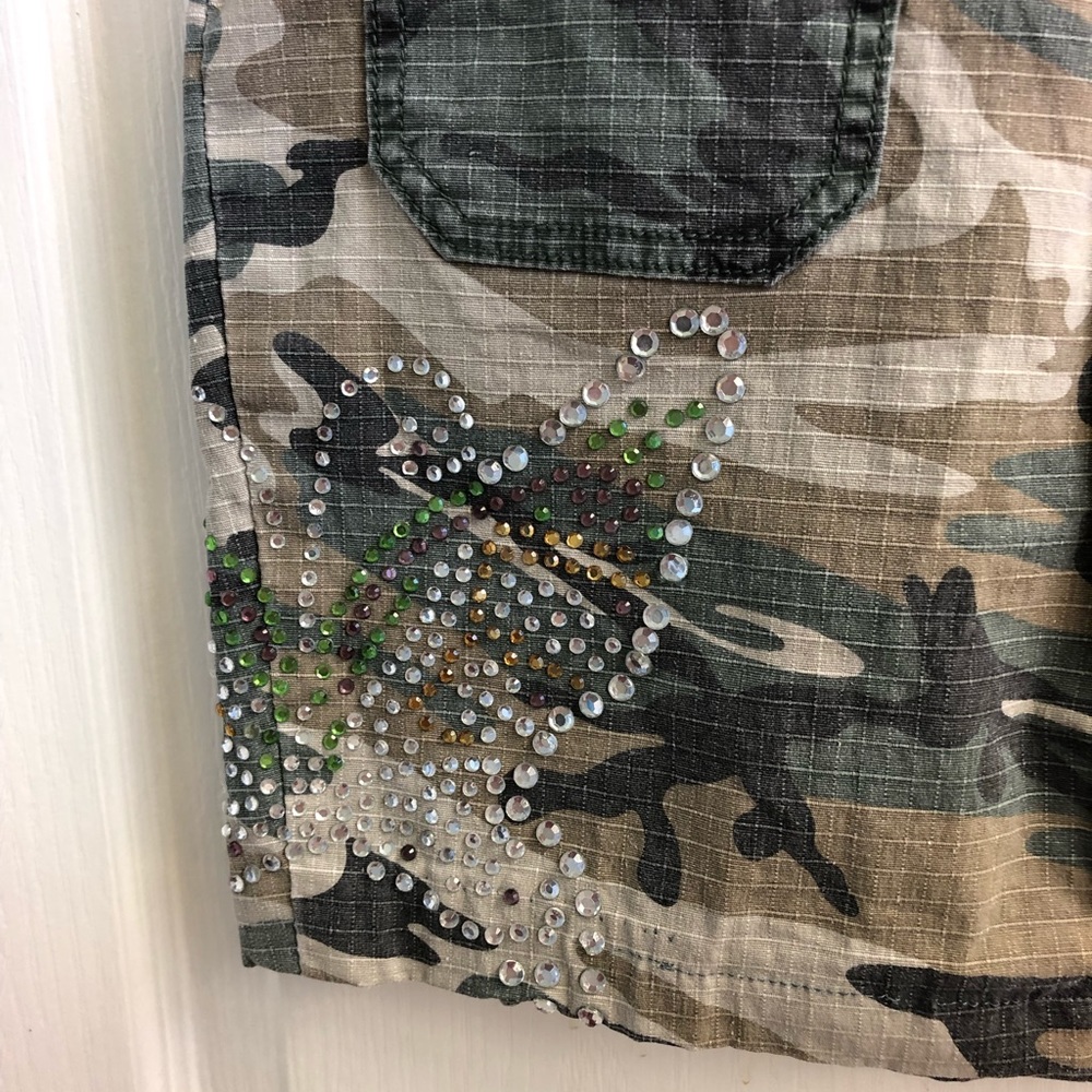 Vanilla Star Jeans Camo Mini Skirt - Picture 3 of 8